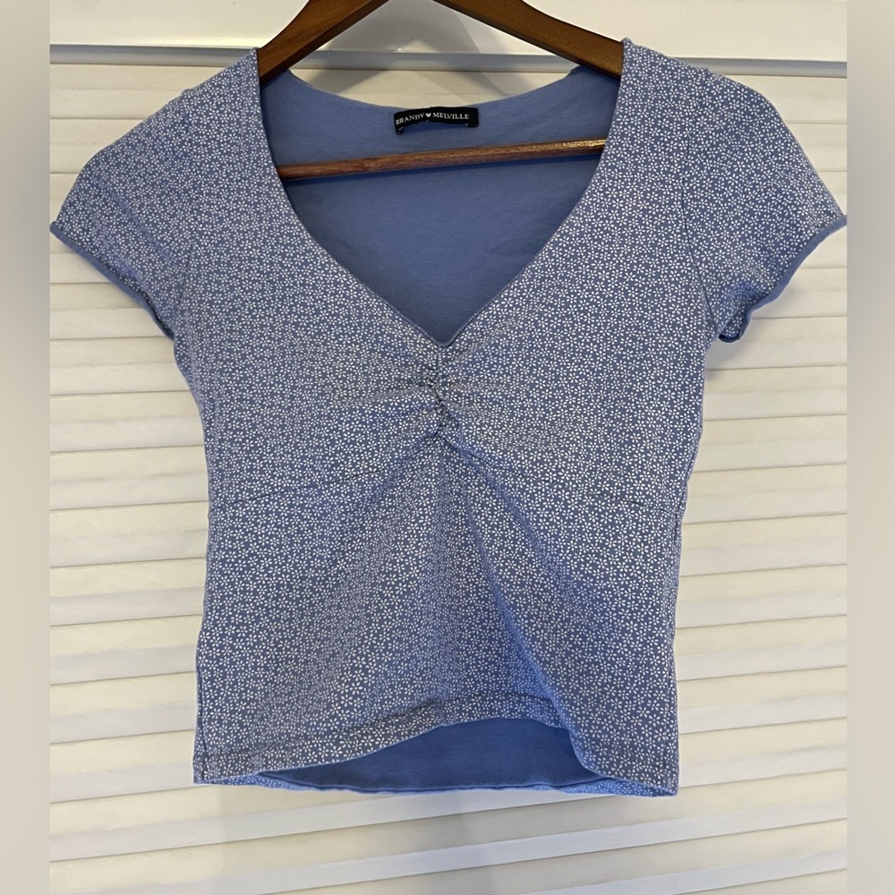 Cute blue Brandy Melville top